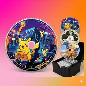 DM Wholesale Pokémon Anime CD Collector Edition Mystery Box <span class=keywords><strong>Action</strong></span> Figure Blind Pack <span class=keywords><strong>Table</strong></span> Game Record Desk Decor Trading Card - Product Image 2