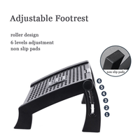 Repose-pieds réglable pour table de bureau, masseur de pieds, six niveaux