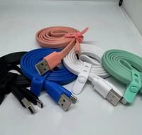 Kabel Data PVC Pengisian Cepat 2A Micro C Universal Murah Afrika, Produk Baru Laris Manis untuk Ponsel