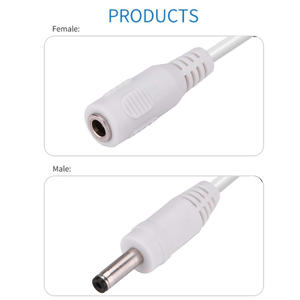 Cable blanco de 12V CC con interruptor de encendido/apagado 5,5mm * 2,1mm enchufe de barril macho a hembra para luz LED en productos electrónicos de consumo - Product Image 6