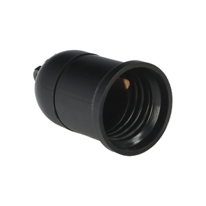 Portalampada E-27 a vite da 4 Ampere, nero. - Product Image 1