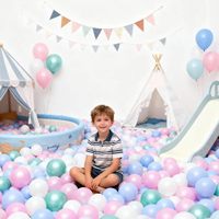 Balle en plastique creuse souple de haute qualité pour piscine à balles, utilisation intérieure, jouet gonflable, marque HY, taille 38-130 mm, certifiée CCC/ISO, unisexe, vente en gros