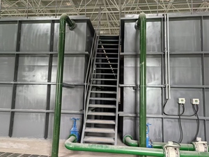 نظام معالجة مياه الصرف الصناعي بتقنية MBR مع شاشة أسطوانية ومهوية دوامية ومضخة ووحدة تحكم منطقية قابلة للبرمجة وخزان تسوية عالي السعة - Product Image 5