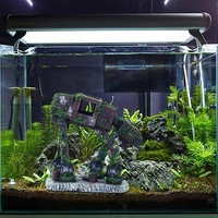 Paisaje creativo del acuario Autobots robot perros Transformers decoraciones temáticas para peceras