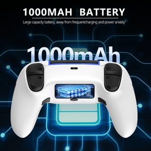 คอนโทรลเลอร์เกมไร้สาย OEM คุณภาพสูง BT 5.3 เชื่อมต่อ 2.4G พร้อมพวงมาลัยเกมส์สั่นสะเทือน สำหรับ IOS Android P5 PC <span class=keywords><strong>Steam</strong></span> Mobile - Product Image 6