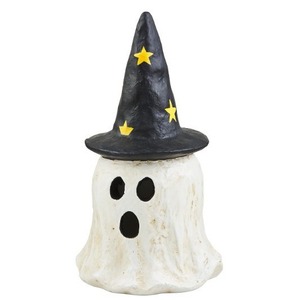 Halloween Ghost Pumpkin <b>Lanterns</b> Resin Decor <b>Indoor</b> Glow <b>Light</b> Up Decoration - Product Image 4