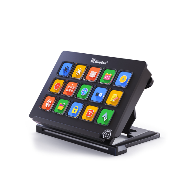 Ai Keyboard Factory-direct Custom Keyboard Stream Dock With 15 Lcd Keys Programmable Shortcut Key Live Controller for OsHSV293