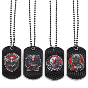 Hersteller-Personalisierte 2D 3D Gravierte Logo Metall Herren Personalisierte Hundemarken Weiche Emaille Hundemarken mit Spruch oder Buchstaben Anhänger Halskette - Product Image 3