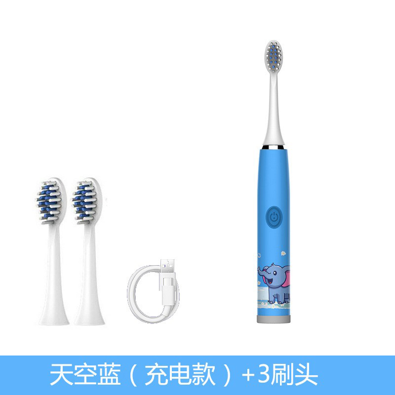 16 têtes de brosse de charge bleu ciel-3