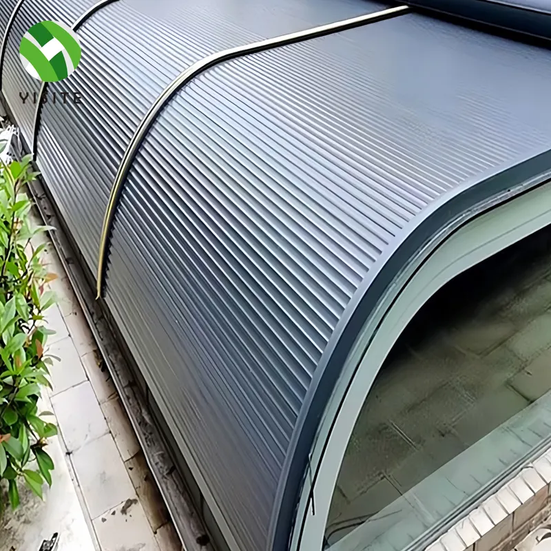 YST persiana de metal com isolamento térmico elétrico para telhado de janela horizontal externa
