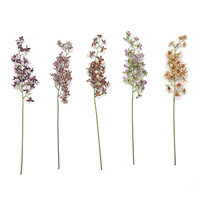 Branche de fleur artificielle en soie hollandaise moderne (Oncidium parfumé) en gros pour la décoration de mariages, maisons, jardins et restaurants