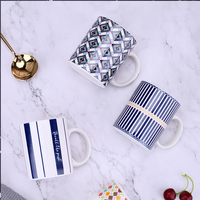 Vente en gros de tasses à thé en porcelaine blanche brillante de 11 oz, 12 oz et 15 oz, avec logo personnalisé imprimé, mug à café en céramique pour cadeaux souvenirs