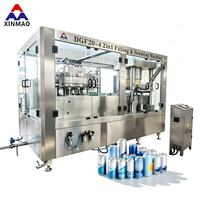 Ligne de production de machines de remplissage et de sertissage automatiques de canettes en aluminium pour boissons énergisantes, jus, bière et boissons gazeuses, 6000 CPH, 330 ml