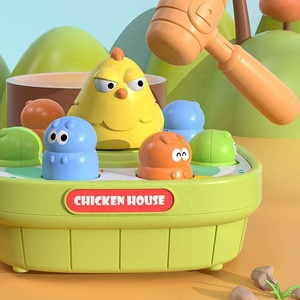 Animaux de compagnie mignons transfrontaliers Whack-a-mole Grenouille Lapin Machine de jeu éducatif pour enfants Tapping Jouets anti-stress - Product Image 4