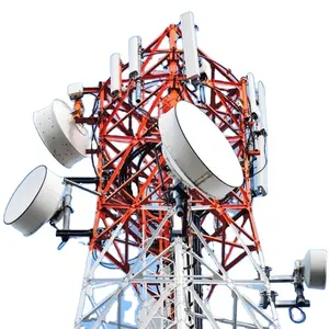 40 metri 4 piedi cella di telecomunicazione autoportante 4G 5G BTS GSM Antenna albero Telecom Steel Tower