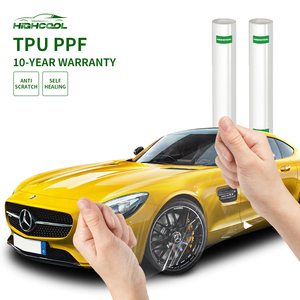 HIGHCOOL - Película Protectora Transparente para Pintura Automotriz, TPU Transparente, Rollo de PPF, Antiarañazos, Antiamarilleo, Autocuración - Product Image 1