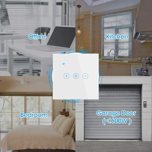 Fiko Thông Minh Cảm Ứng Fan Dimmer Chuyển Đổi EU/Anh Tiêu Chuẩn Màu Đen Tempered Glass Chất Liệu Với Wifi/<span class=keywords><strong>ZigBee</strong></span>/HomeKit/Tuya/Cuộc Sống Thông Minh Ứng Dụng - Product Image 5