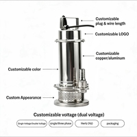 Pompa Submersible QDX Satu Tahap 1.1 kW 50mm Baja Tahan Karat 304 Sistem Irigasi Kebun Pertanian Otomatis