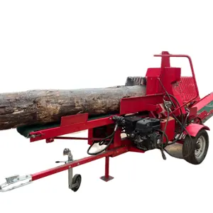 20ton gasoline engine firewood splitting processor / wood log splitter / wood cutter