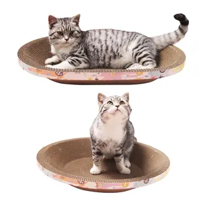 도매 다중 기능 침대 고양이 긁는 고양이 연삭 패턴을 사용자 정의 할 수 있습니다