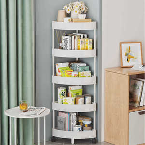 Salle de bain coin armoire Triangle étagère sol multi-couche organisateur support de rangement étagère cuisine toilettes armoire de rangement - Product Image 3