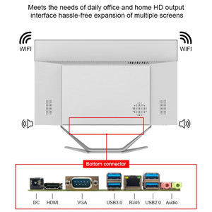 <span class=keywords><strong>PC</strong></span> tout-en-un 23,8 pouces avec écran IPS, processeur Intel Core i5 Quad Core, RAM DDR4, stockage SSD+HDD pour le bureau et les entreprises - Product Image 4