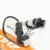 Interrupteur à clé d'allumage ATV CQHZJ, 4 broches, 4 fils, pièces de rechange électriques