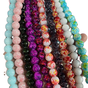 Assortiment de perles en verre soufflé colorées, marque MAE, modèle Mix No.33, pour la fabrication de bijoux, bracelets, fournitures artisanales, vente en gros - Product Image 1