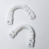 Prothèse dentaire confortable, couvre-dents, prothèses complètes supérieures et inférieures réutilisables en gros pour dents manquantes, soins dentaires