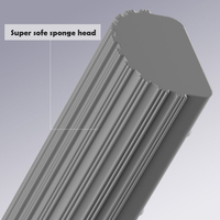 Serpillère à tête en éponge PVA pliable à large rouleau, manche en acier, taux de séchage élevé, serpillère à éponge pour le nettoyage des sols, vente en gros