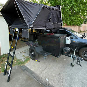 เต็นท์หลังคารถแบบแข็งสีดำกันน้ำ ผ้า Oxford คุณภาพสูง สำหรับรถ 4x4 เต็นท์บนหลังคารถสำหรับแคมป์ปิ้ง - Product Image 3