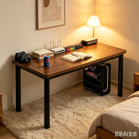 Bureau d'ordinateur avec étagères de rangement, bureau d'étude et de travail pour la maison, le bureau ou la chambre, bureau moderne et simple pour étudiants, table pour PC