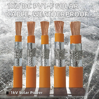Câble solaire 1kV DC PV1-F - Conducteur en cuivre XLPE résistant aux intempéries et ignifuge pour installations photovoltaïques sur toits de fermes solaires