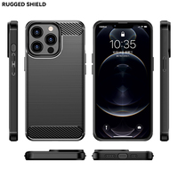 Coques de téléphone en silicone à la mode en fibre de carbone pour iPhone 11 12 13 Mini Pro Max, étui pour iPhone