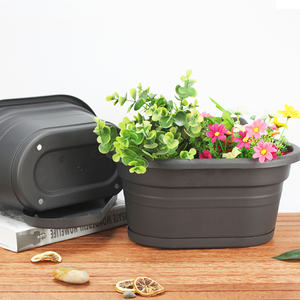 Detachable Plastic Hanging <strong>Wall</strong> Planter Self Watering Drainage Hole for Outdoor Home Garden Use Easy Cleaning Plant Maintenance - Product Image 4