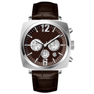 Orologio da uomo con design elegante a forma quadrata orologio a <span class=keywords><strong>mano</strong></span> il tuo LOGO con marchio uomo d'affari oem U2711 - Product Image 2
