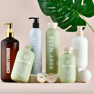 ขวดพลาสติกบีบสำหรับบรรจุภัณฑ์เครื่องสำอาง โลชั่นบำรุงผิว แชมพู  ขนาด 200 มล. 300 มล. 400 มล. 500 มล. ผลิตจากพลาสติก HDPE สีเขียว เป็นมิตรต่อสิ่งแวดล้อม พร้อมฝาเปิดปิดแบบพลิก - Product Image 6
