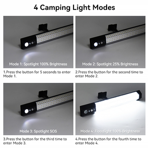 Lampes suspendues solaires LED à télécommande pour le camping en plein air, le jardin, le bureau ou la route, indice de protection IP65 - Product Image 3