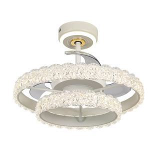 Invisible Fan <b>Light</b> LED <b>Ceiling</b> Fan Flush Mount Modern Minimalist Style For Living Room Bedroom - Product Image 1