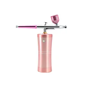 Dual-action Airbrush Mini Senza Fili Spazzola di Aria Pistola A Spruzzo Kit per la Decorazione Della Torta di Trucco di Bellezza Del Chiodo Facciale di Ossigeno