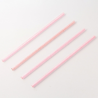 Pailles en plastique réutilisables à paillettes en forme de cœur, sans BPA, en PP, colorées et scintillantes, pour mariages et fêtes, vente en gros