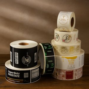 Etiquetas impresas en relieve de lámina de oro Premium personalizadas, pegatinas de papel texturizado impermeables para etiquetas de embalaje de botellas de vino tinto - Product Image 5