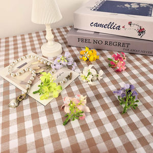 Fleurs artificielles en soie lilas, haute simulation, décorations de mariage, style minimaliste, accessoires de décoration intérieure réutilisables - Product Image 4