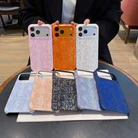 Étui de téléphone de luxe en peau de serpent antichoc pour iPhone