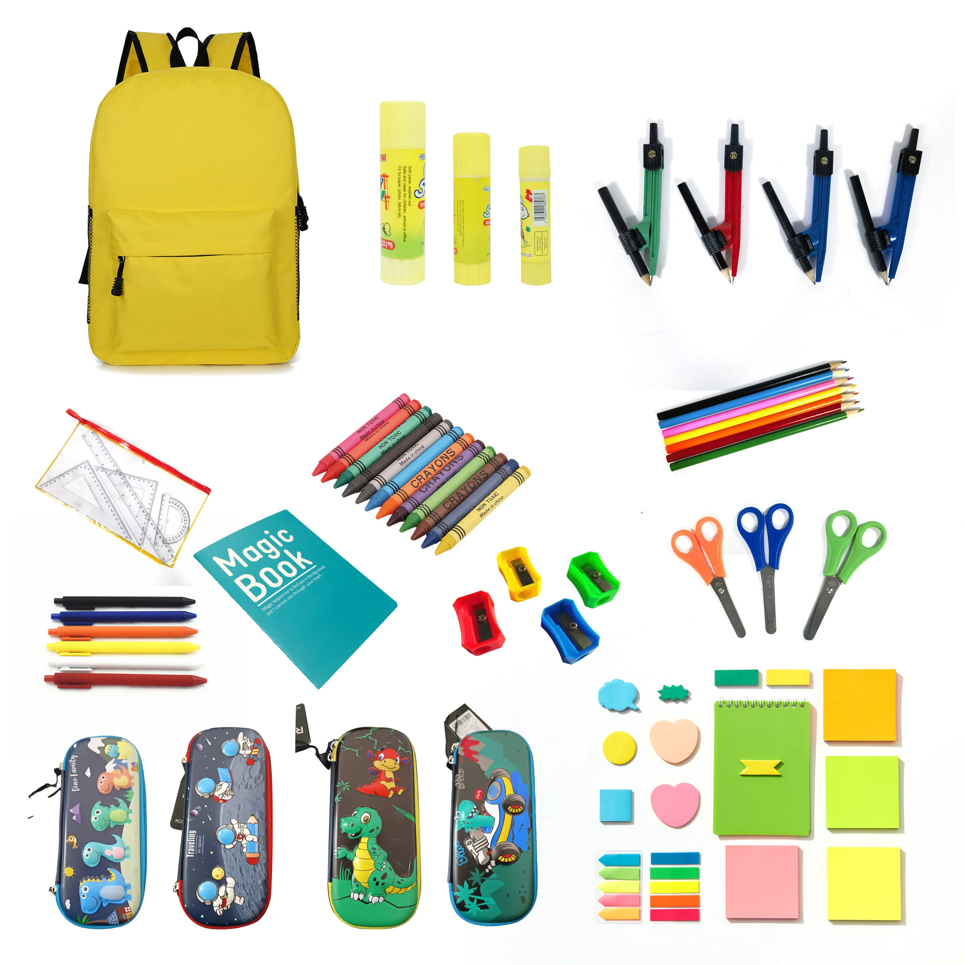 Stationäres Zubehör Großhandel Kunden spezifisches Öko Back to School Supplies Stationäres Geschenkset mit Radiergummi mit Bleistift waage