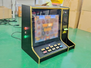 出厂价 19 英寸非触摸屏定制桌面木制技能游戏机，带钞票接收器和打印机选项 - Product Image 3