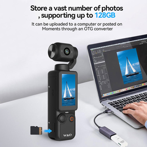 Newest 4K Handheld Gimbal <b>Camera</b> Screen Vlog <b>Camera</b> Travel Outdoor Anti Shake ABS Plastic All-round anti-shake function - Product Image 6