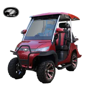 2024 chariots de golf électriques à grande vitesse HDK EVOLUTION bonne qualité véhicule à énergie nouvelle 2 et 6 places avec Buggy au lithium