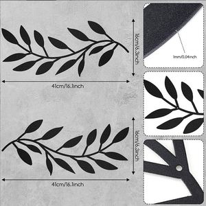 Cross-border Hot Sale Olive <b>Leaf</b> Themed <b>Wall</b> Pendant, Modern Minimalist Hanging Ornament for Home Garden Living Room <b>Decor</b> - Product Image 2