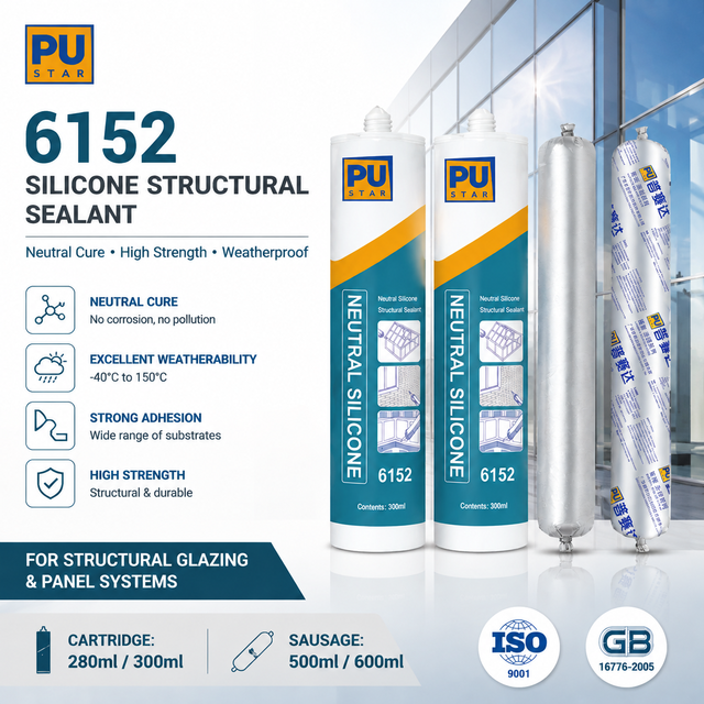 Construction Silicone Sealant 300ml Fast Cure Neutral Adhesive for UPVC Window Frame Door Installation